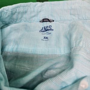 IZOD Men's Saltwater Dockside Chambray Short Sleeve Button Down